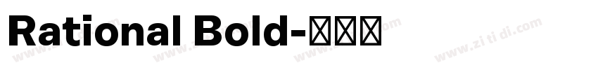 Rational Bold字体转换